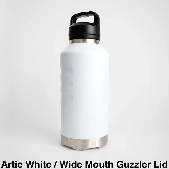 Fridgy 1.9L Insulated Bottle Artic White / Sipper Straw Lid