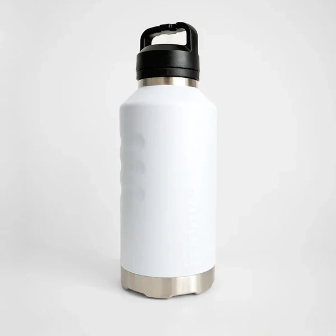 Fridgy 1.9L Insulated Bottle Artic White / Sipper Straw Lid