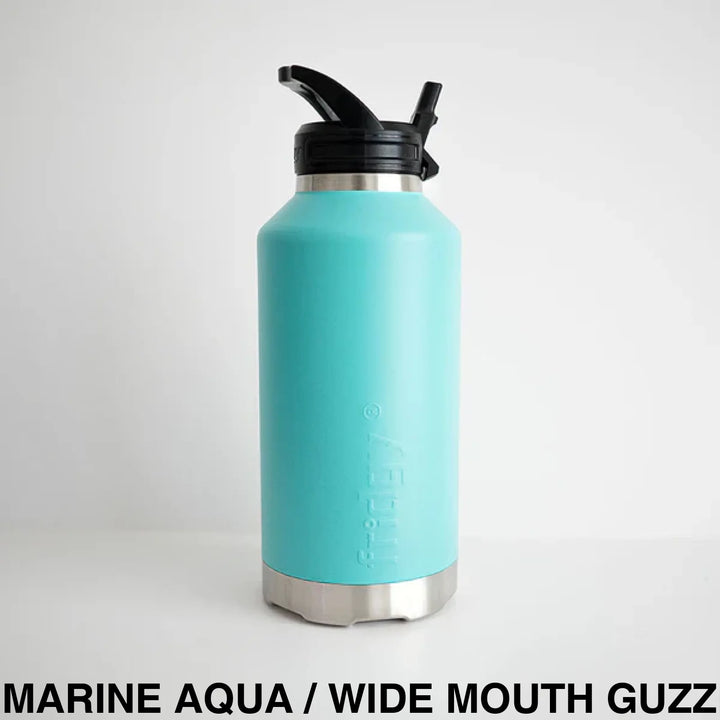 Fridgy 1.9L Insulated Bottle Marine Aqua / Sipper Straw Lid