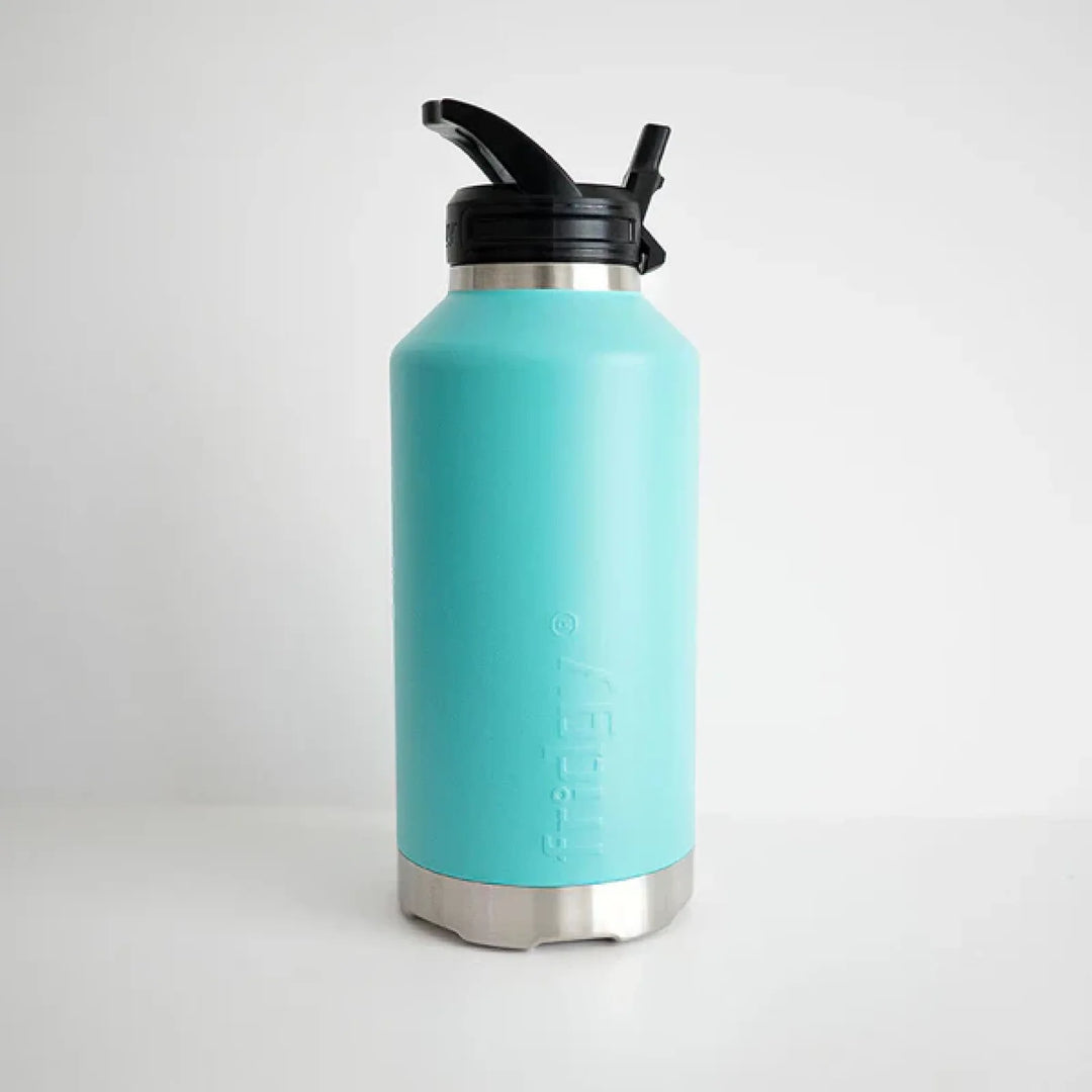 Fridgy 1.9L Insulated Bottle Marine Aqua / Sipper Straw Lid