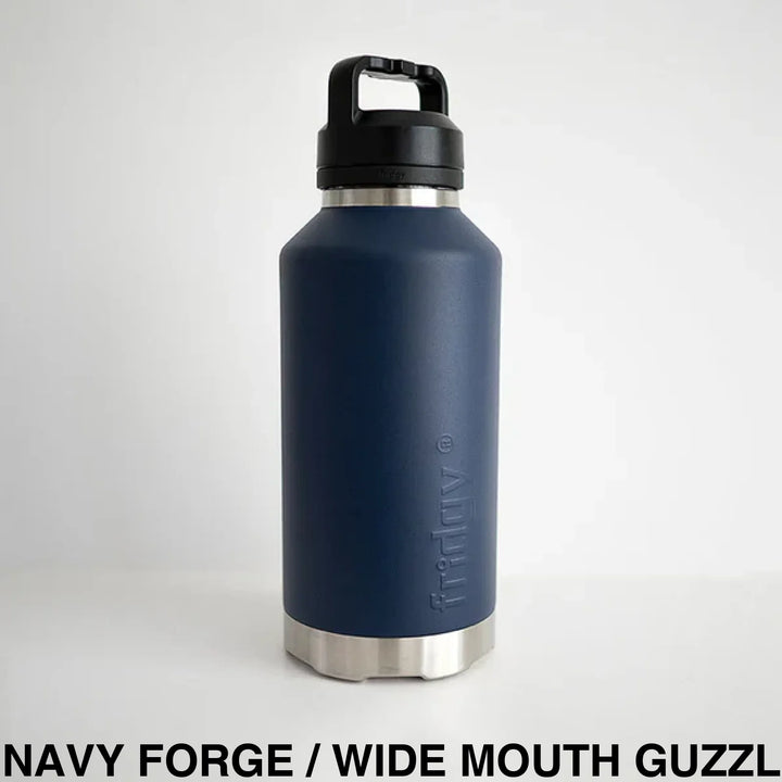 Fridgy 1.9L Insulated Bottle Navy Forge / Sipper Straw Lid