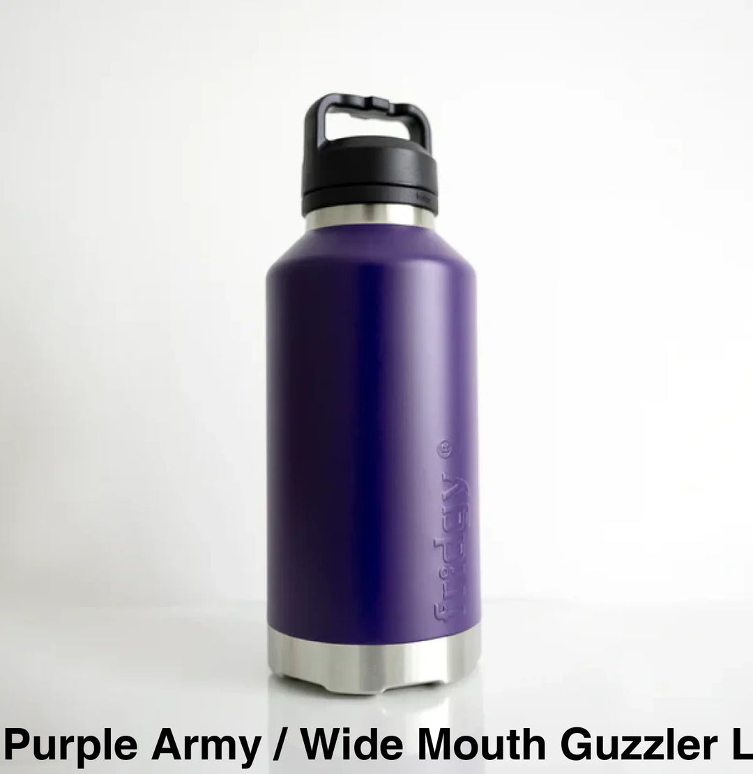 Fridgy 1.9L Insulated Bottle Purple Army / Sipper Straw Lid
