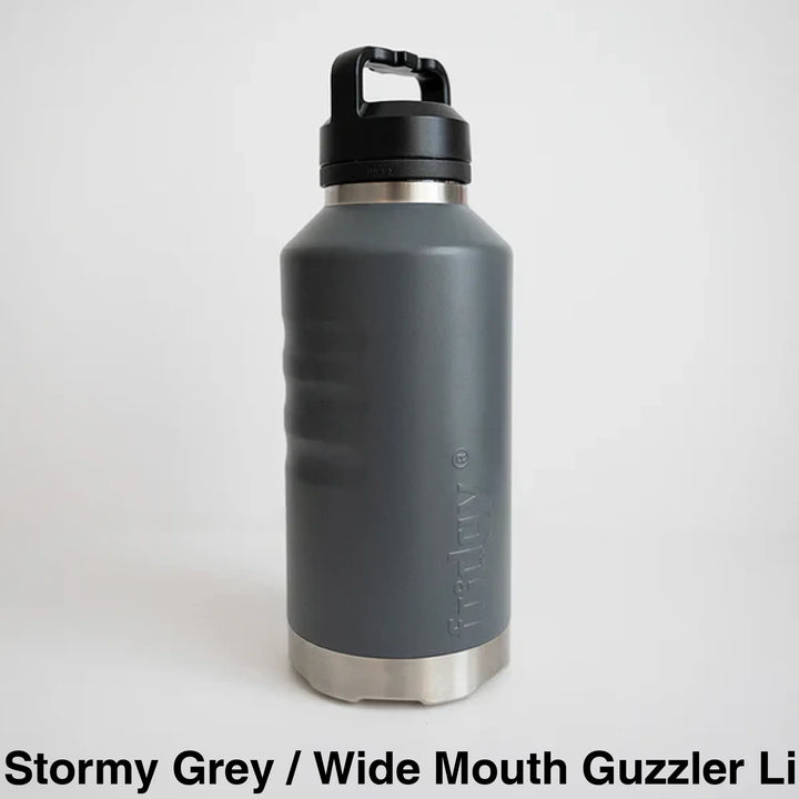 Fridgy 1.9L Insulated Bottle Stormy Grey / Sipper Straw Lid