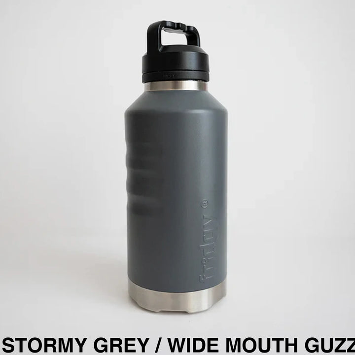 Fridgy 1.9L Insulated Bottle Stormy Grey / Sipper Straw Lid