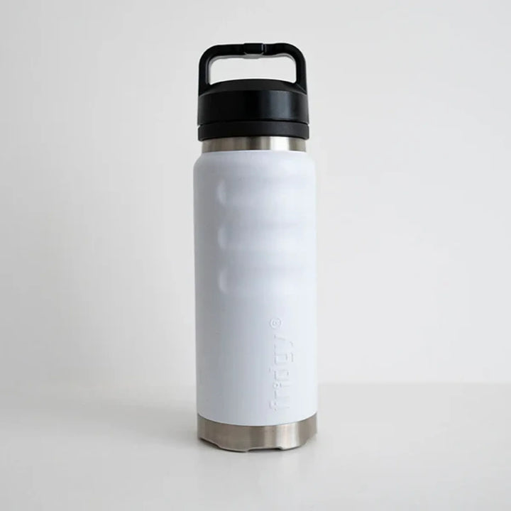 Fridgy 1080ml Insulated Bottle Artic White / Wide Mouth Guzzler Lid