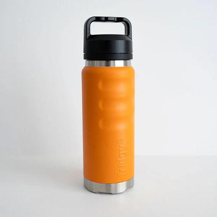 Fridgy 1080ml Insulated Bottle Blaze Orange / Wide Mouth Guzzler Lid