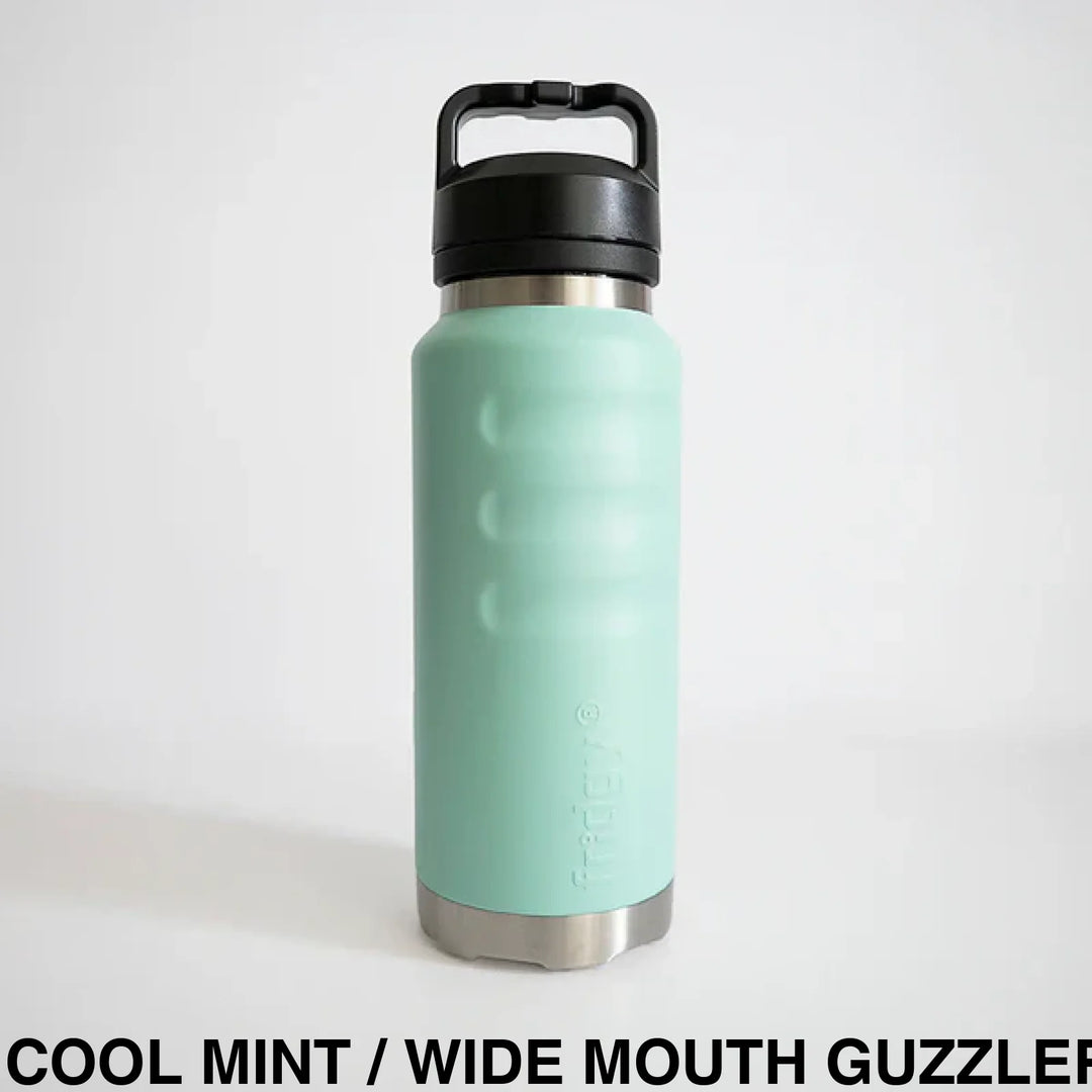 Fridgy 1080ml Insulated Bottle Cool Mint / Wide Mouth Guzzler Lid