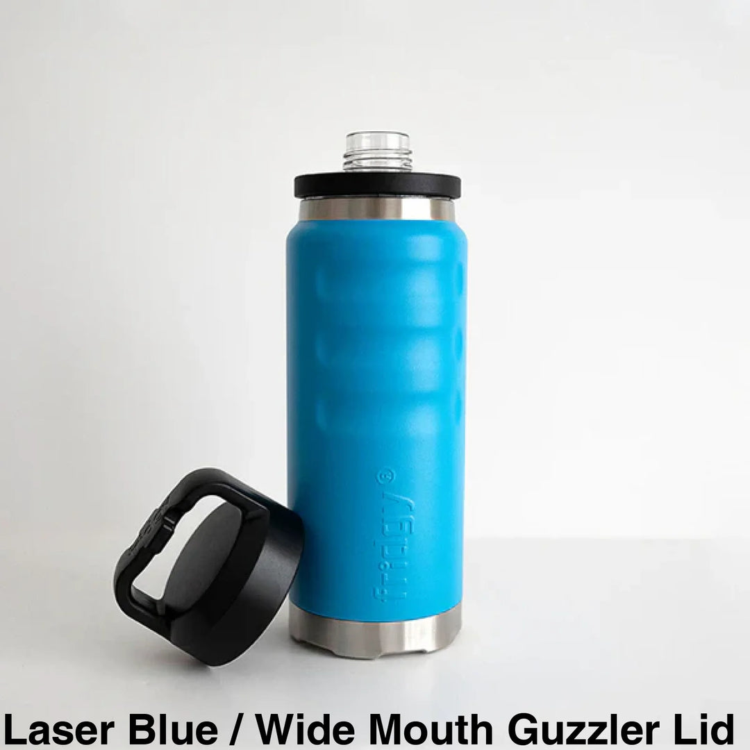 Fridgy 1080Ml Insulated Bottle - Wide Mouth Screw Lid Laser Blue