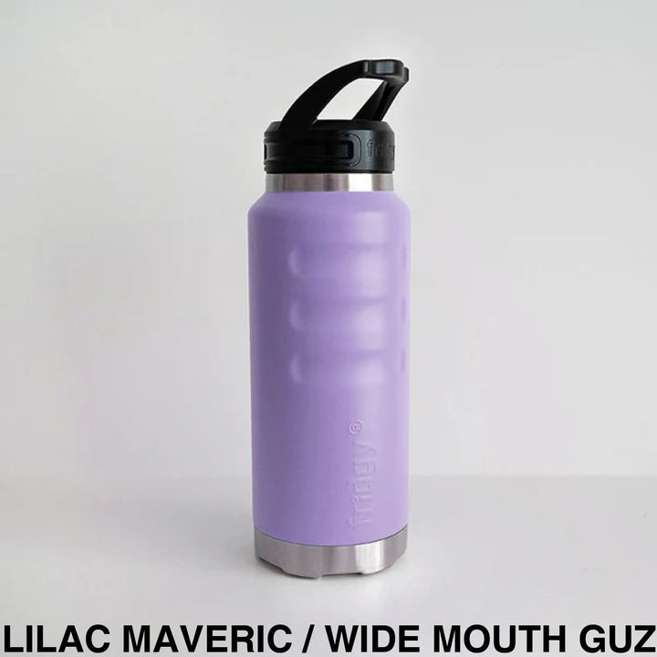 Fridgy 1080Ml Insulated Bottle Lilac Maveric / Wide Mouth Guzzler Lid