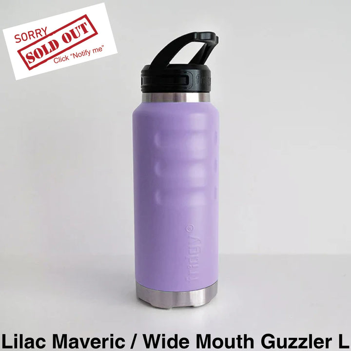 Fridgy 1080Ml Insulated Bottle Lilac Maveric / Wide Mouth Guzzler Lid