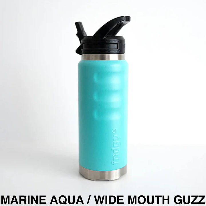 Fridgy 1080ml Insulated Bottle Marine Aqua / Wide Mouth Guzzler Lid
