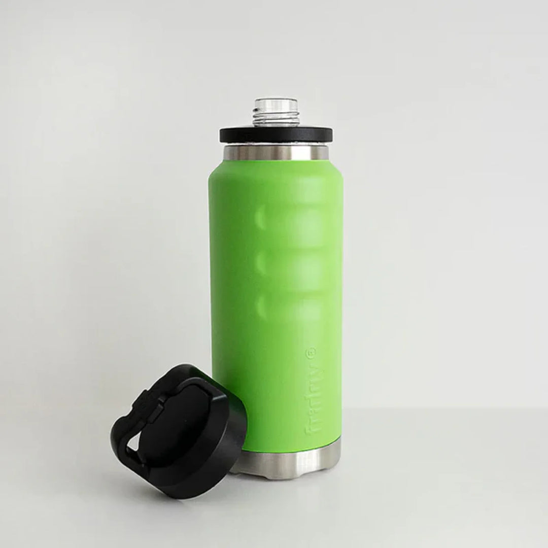 Fridgy 1080Ml Insulated Bottle - Wide Mouth Screw Lid Nitro Green