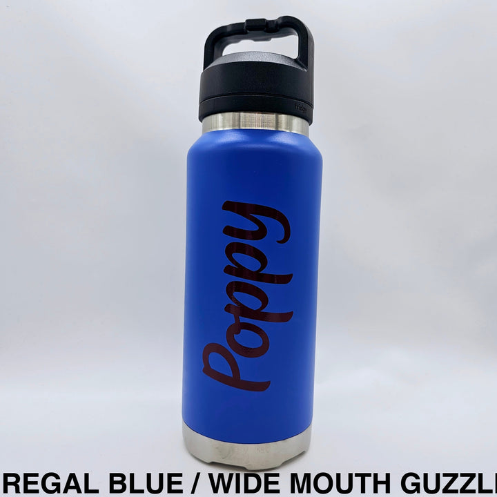 Fridgy 1080Ml Insulated Bottle - Wide Mouth Screw Lid Regal Blue