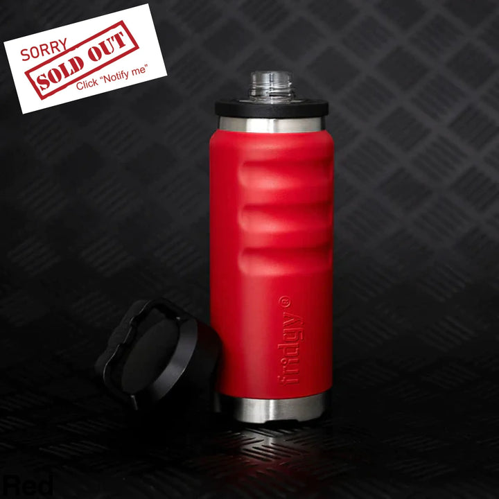 Fridgy 1080Ml Insulated Bottle - Wide Mouth Screw Lid Red