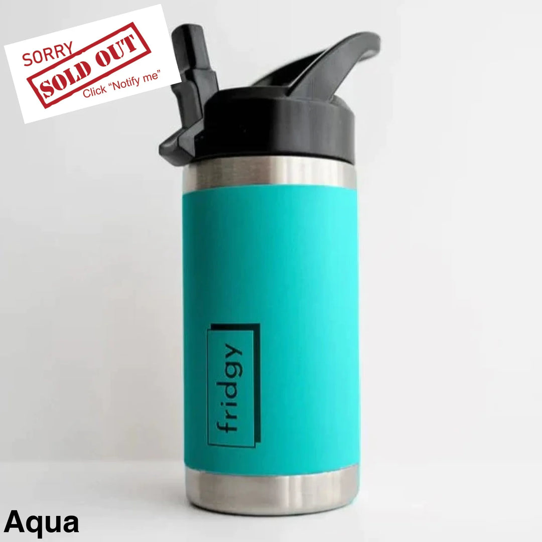 Fridgy 350Ml Kids Insulated Bottle - Sipper Lid Aqua