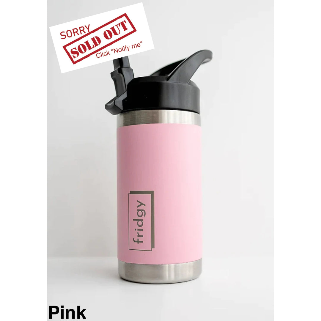 Fridgy 350Ml Kids Insulated Bottle - Sipper Lid Pink