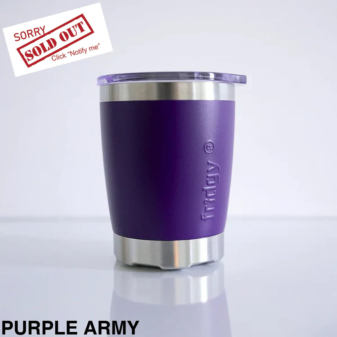 Fridgy 350ml Mini Insulated Tumbler Purple Army