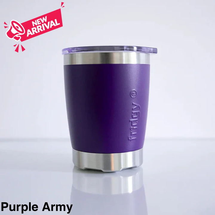 Fridgy 350ml Mini Insulated Tumbler Purple Army