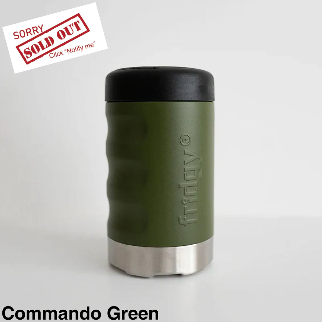 Fridgy 375Ml Can Cooler Commando Green