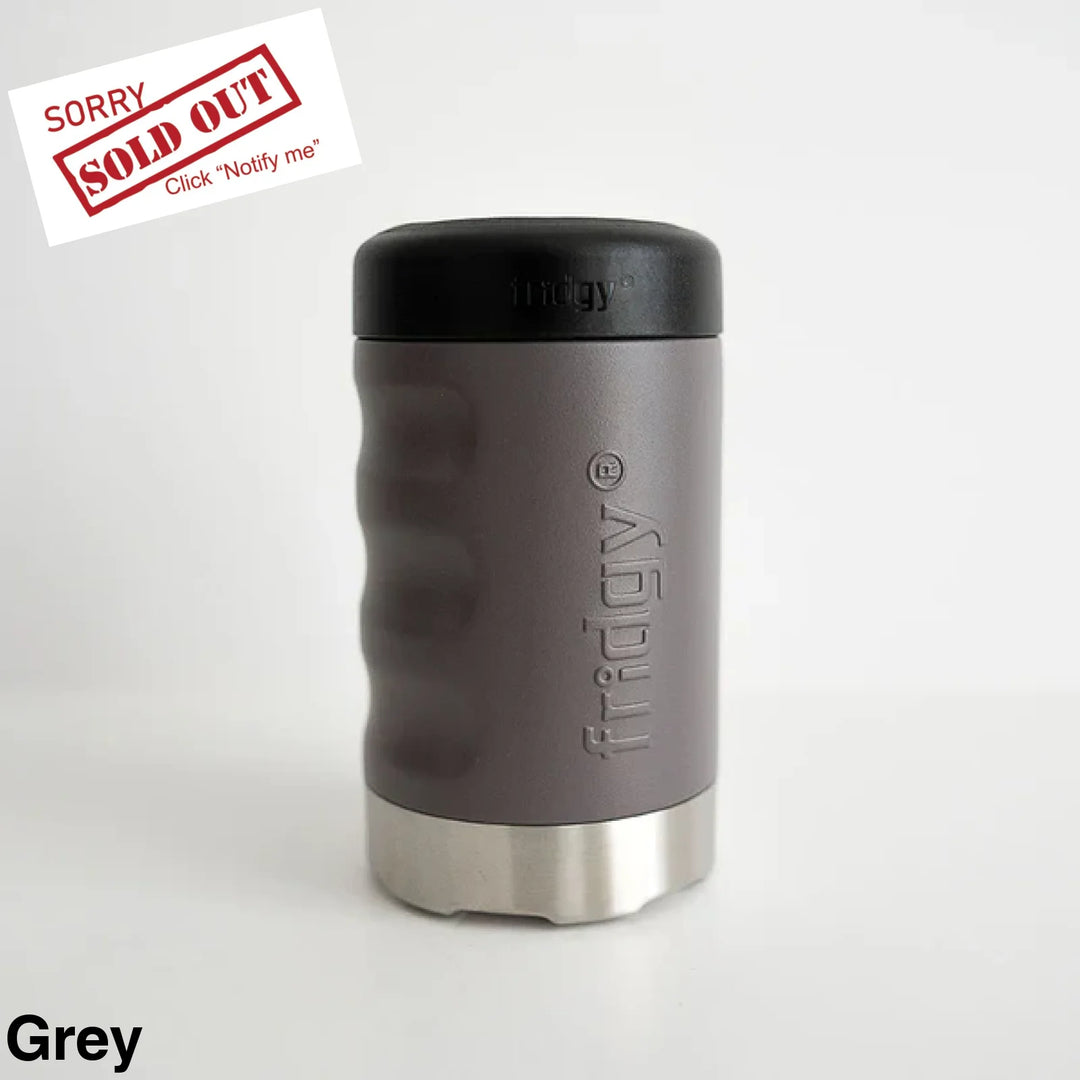 Fridgy 375Ml Can Cooler Grey