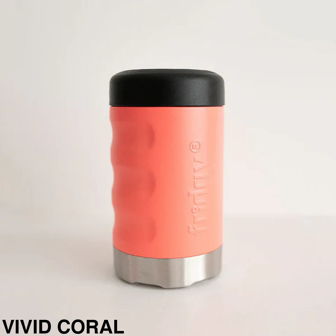 Fridgy 375Ml Can Cooler Vivid Coral