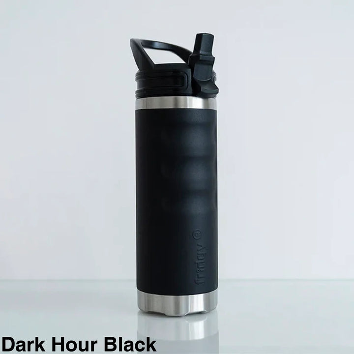 Fridgy 540Ml Insulated Bottle Sipper Dark Hour Black