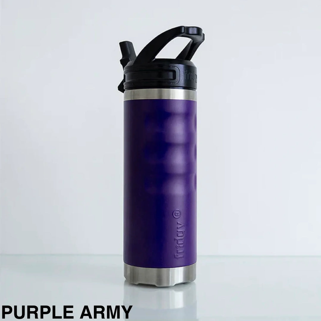 Fridgy 540Ml Insulated Bottle Sipper Purple Army