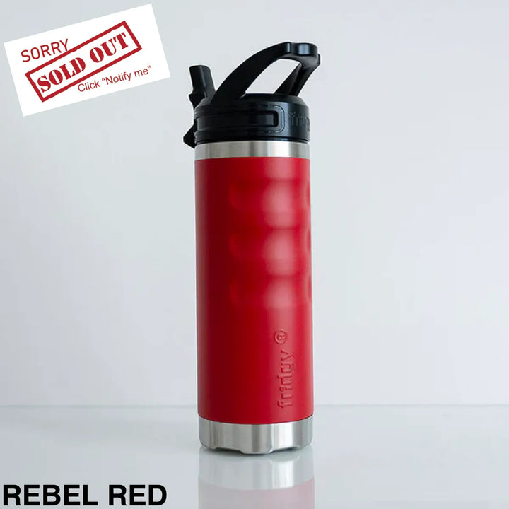 Fridgy 540Ml Insulated Bottle Sipper Rebel Red