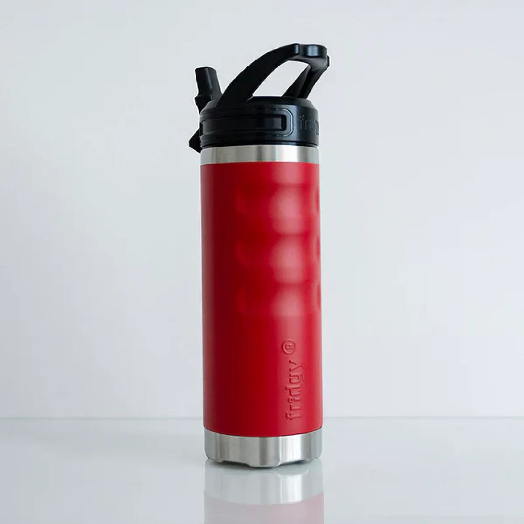 Fridgy 540Ml Insulated Bottle Sipper Rebel Red