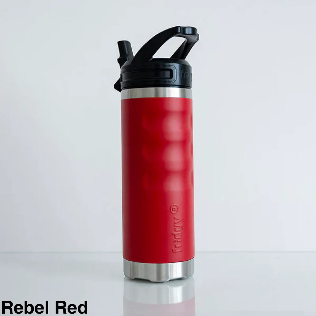 Fridgy 540Ml Insulated Bottle Sipper Rebel Red