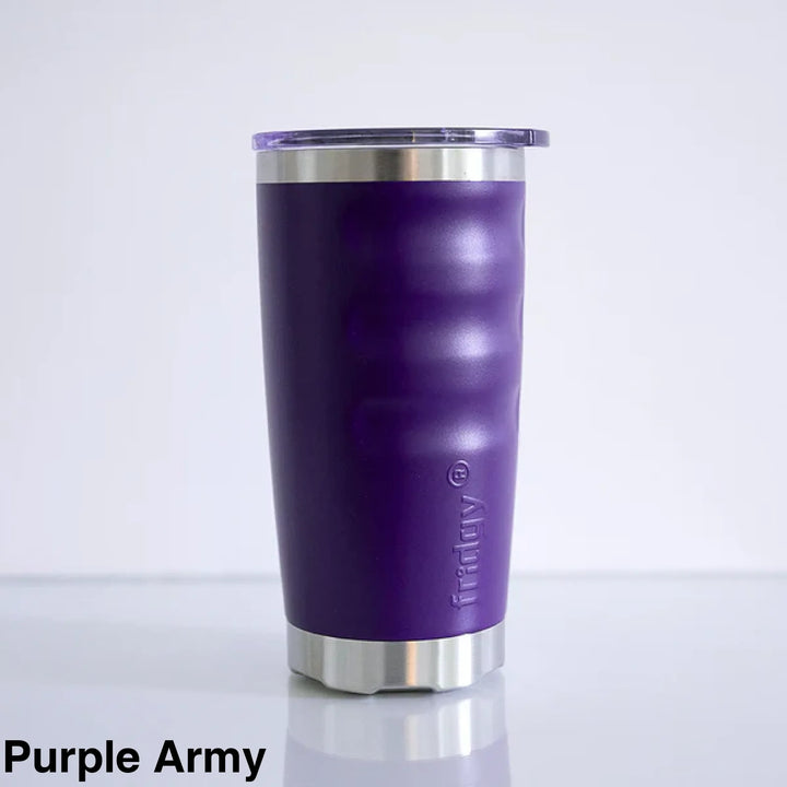 Fridgy 600Ml Insulated Tumbler Purple Army