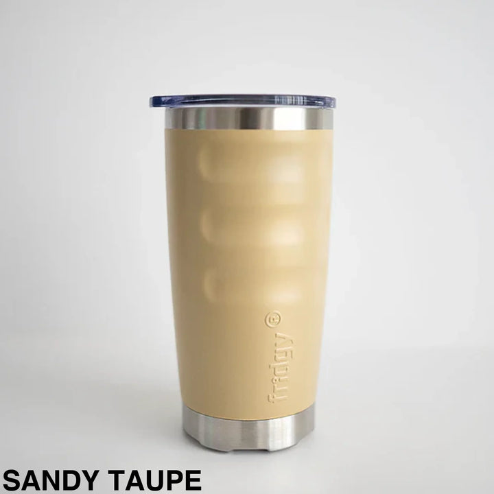 Fridgy 600ml Insulated Tumbler Sandy Taupe
