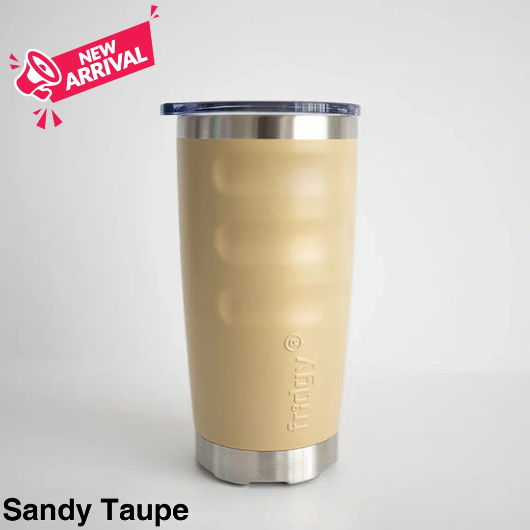 Fridgy 600ml Insulated Tumbler Sandy Taupe