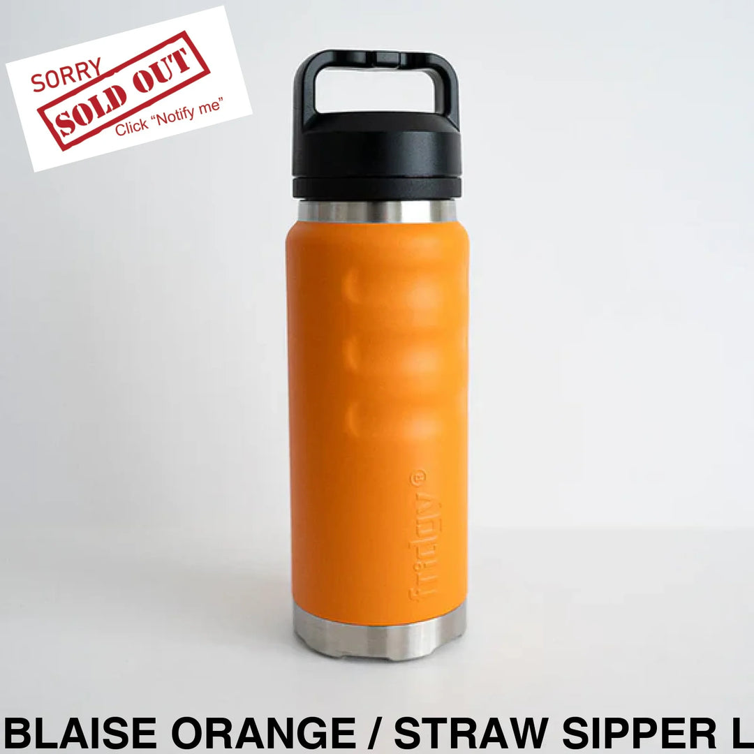 Fridgy 780Ml Insulated Bottle Blaise Orange / Wide Mouth Screw Lid