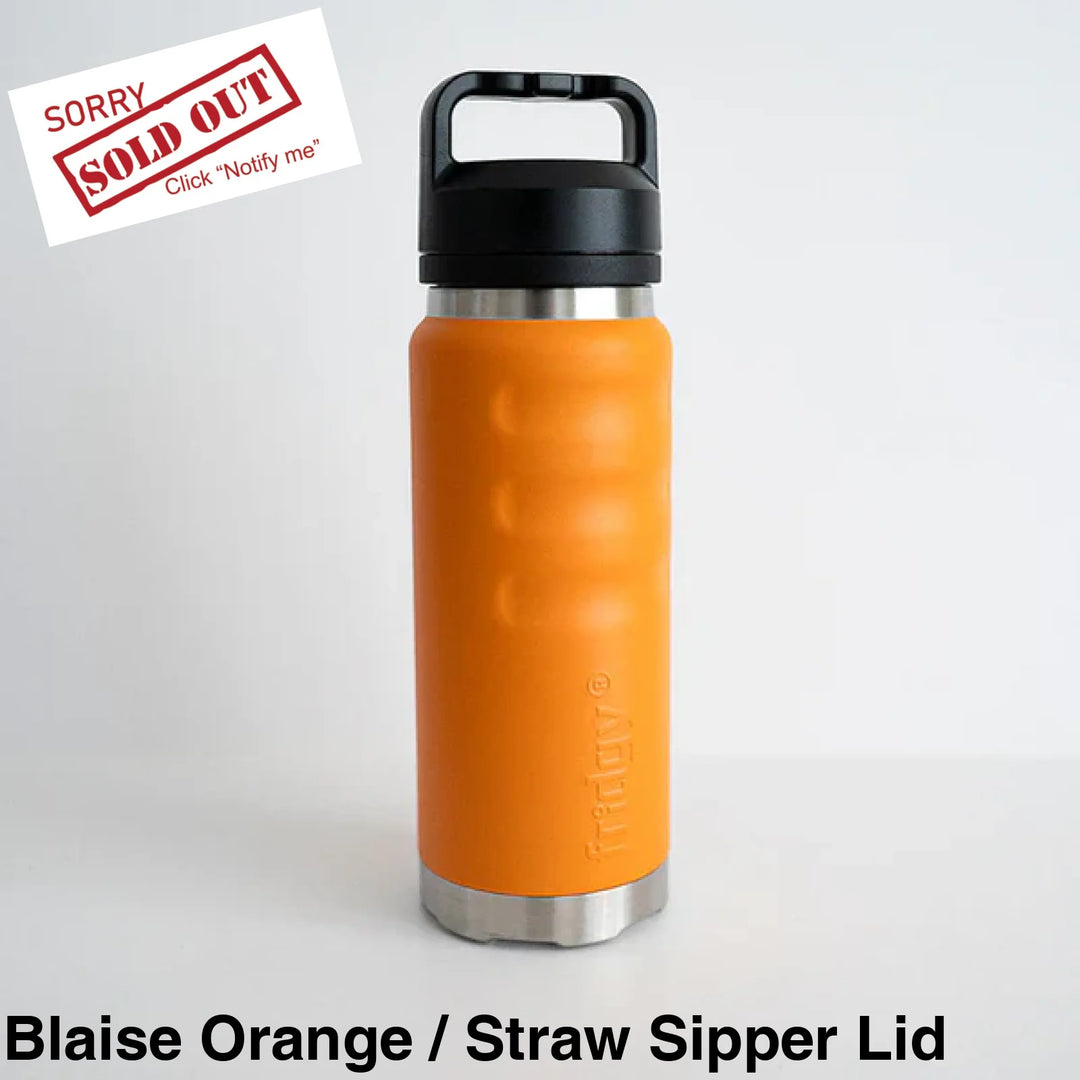 Fridgy 780Ml Insulated Bottle Blaise Orange / Wide Mouth Screw Lid