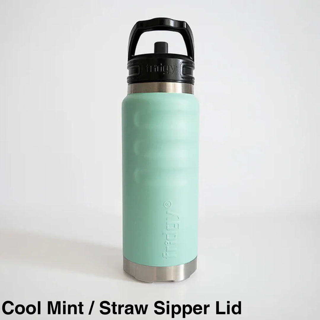 Fridgy 780ml Insulated Bottle Cool Mint / Straw Sipper Lid
