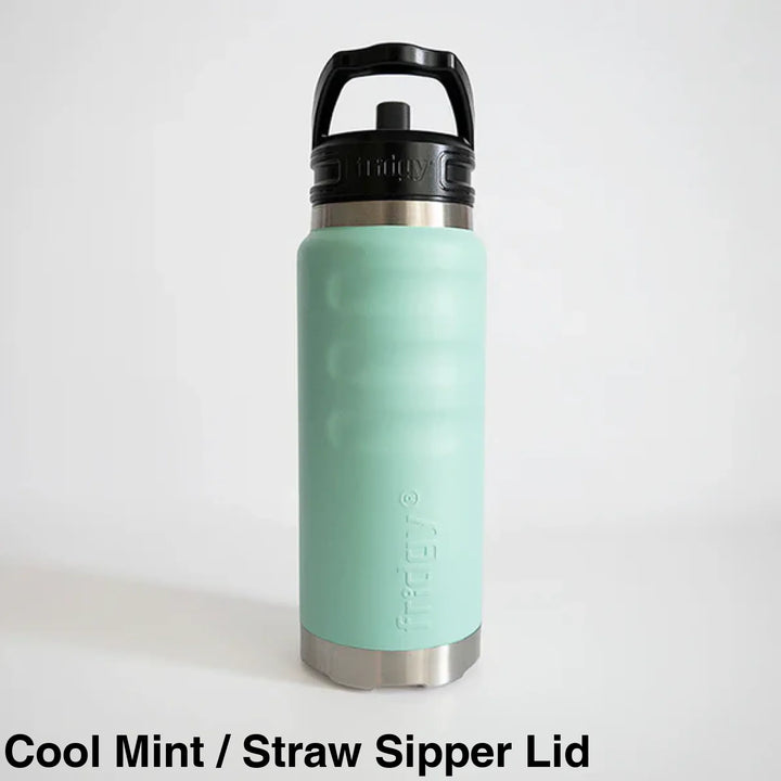 Fridgy 780ml Insulated Bottle Cool Mint / Straw Sipper Lid
