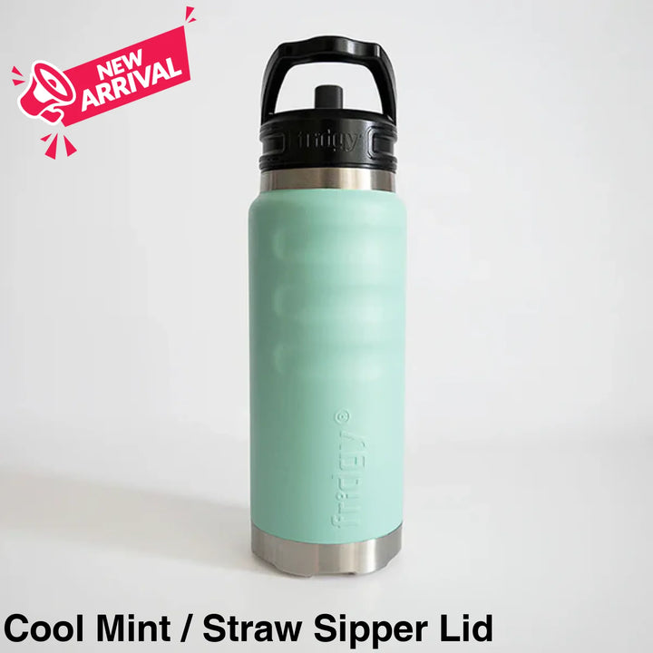 Fridgy 780ml Insulated Bottle Cool Mint / Straw Sipper Lid