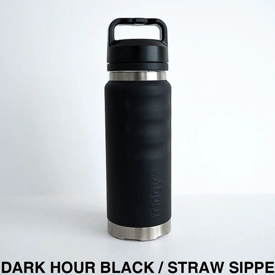 Fridgy 780Ml Insulated Bottle Dark Hour Black / Wide Mouth Screw Lid