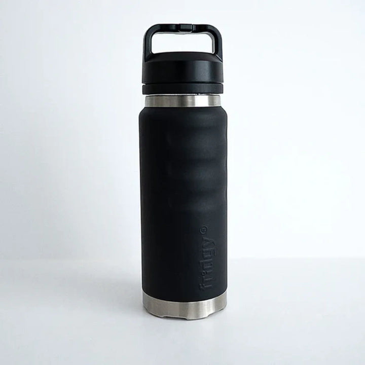 Fridgy 780Ml Insulated Bottle Dark Hour Black / Wide Mouth Screw Lid
