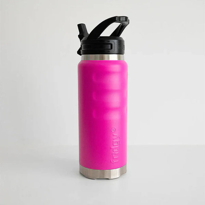 Fridgy 780Ml Insulated Bottle Fiery Rose / Wide Mouth Screw Lid
