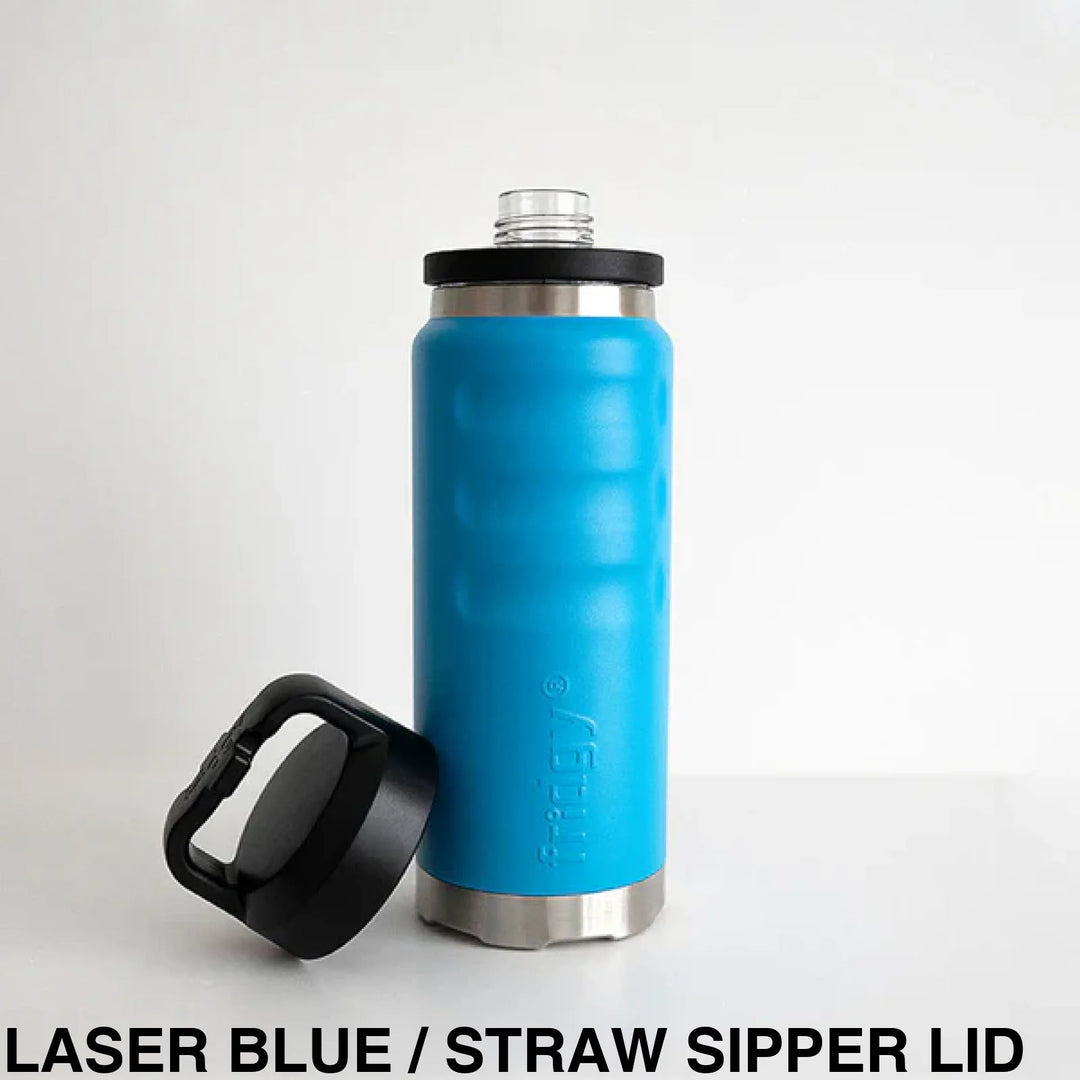 Fridgy 780Ml Insulated Bottle Laser Blue / Wide Mouth Screw Lid