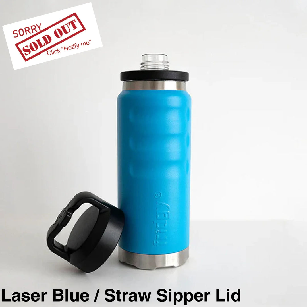 Fridgy 780Ml Insulated Bottle Laser Blue / Wide Mouth Screw Lid