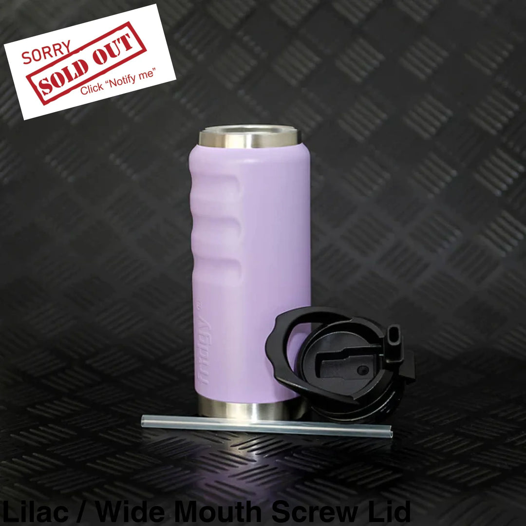 Fridgy 780Ml Insulated Bottle Lilac / Wide Mouth Screw Lid