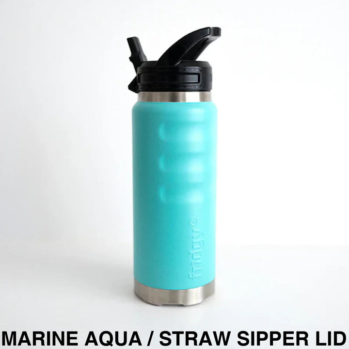 Fridgy 780Ml Insulated Bottle Marine Aqua / Wide Mouth Screw Lid