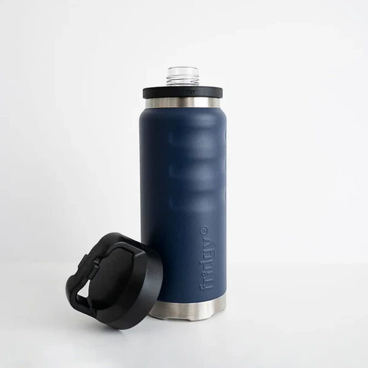 Fridgy 780ml Insulated Bottle Navy Forge / Straw Sipper Lid