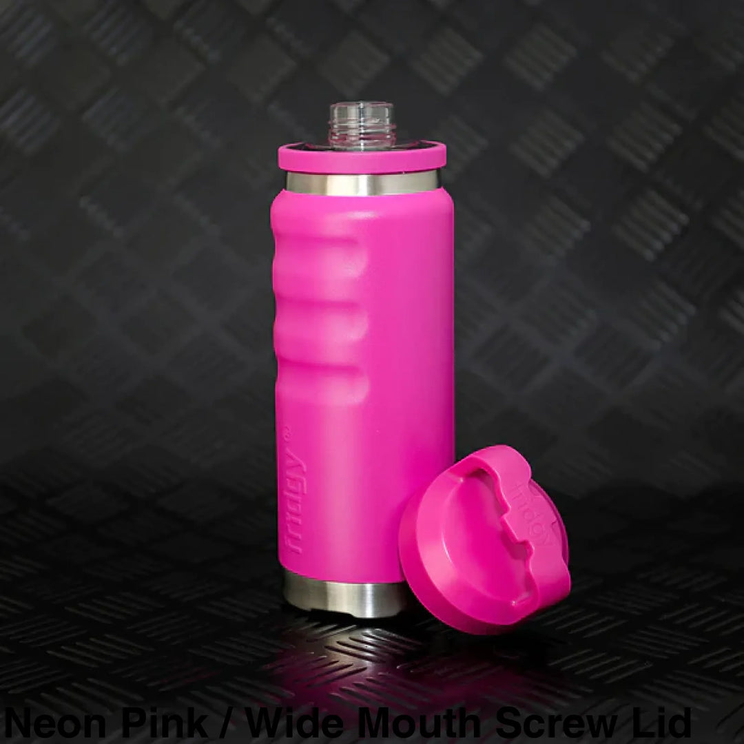 Fridgy 780Ml Insulated Bottle Neon Pink / Wide Mouth Screw Lid