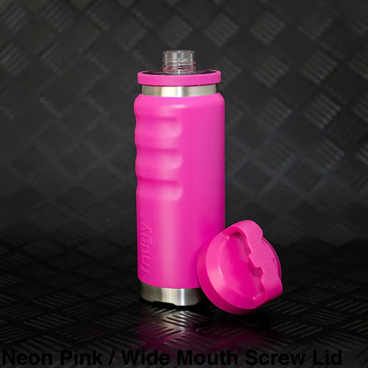 Fridgy 780Ml Insulated Bottle Neon Pink / Wide Mouth Screw Lid