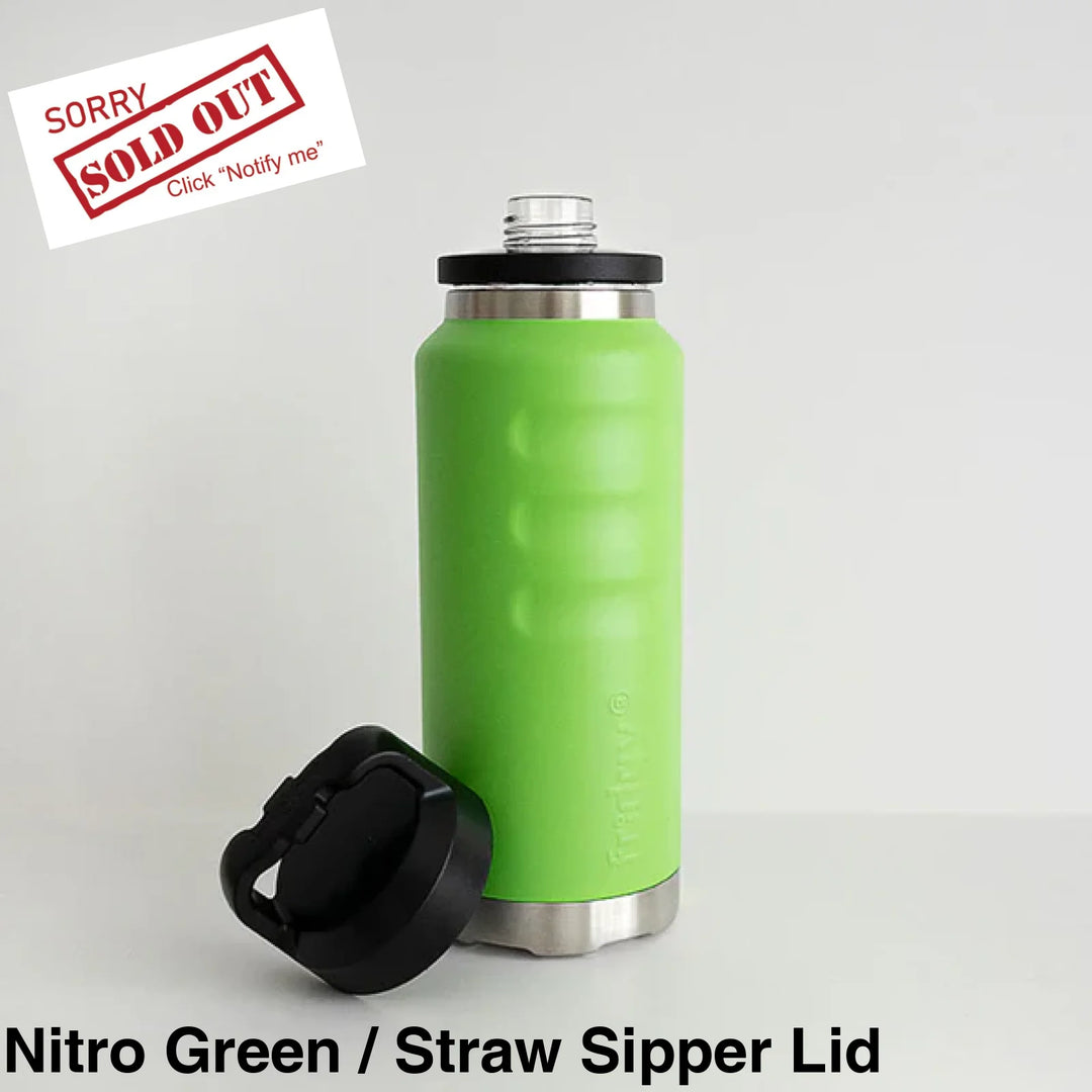 Fridgy 780Ml Insulated Bottle Nitro Green / Wide Mouth Screw Lid