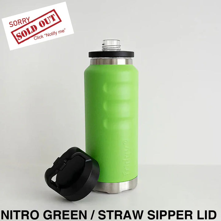 Fridgy 780Ml Insulated Bottle Nitro Green / Wide Mouth Screw Lid